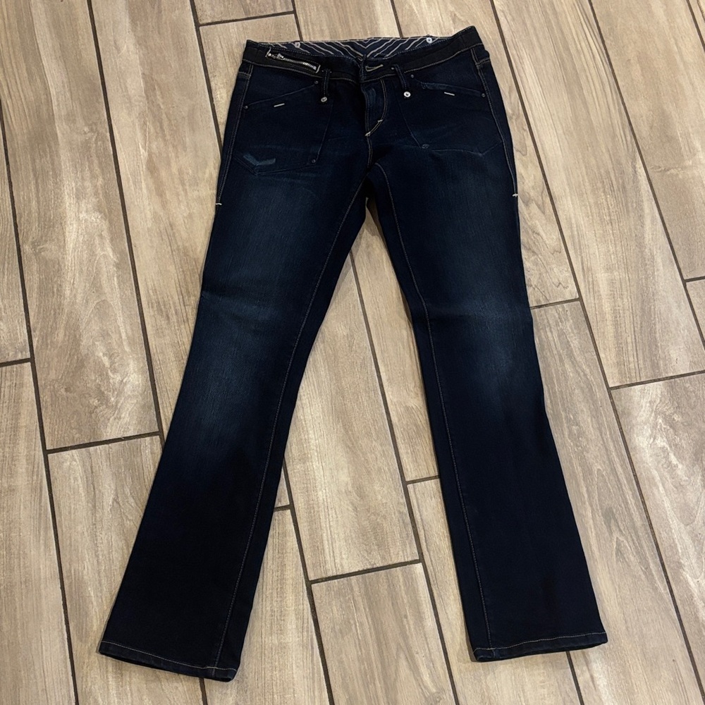 Armani Exchange Dark Blue Straight Leg Jeans